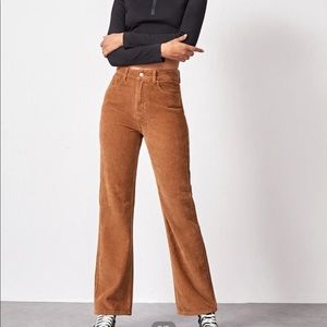 High Waist Corduroy Pants